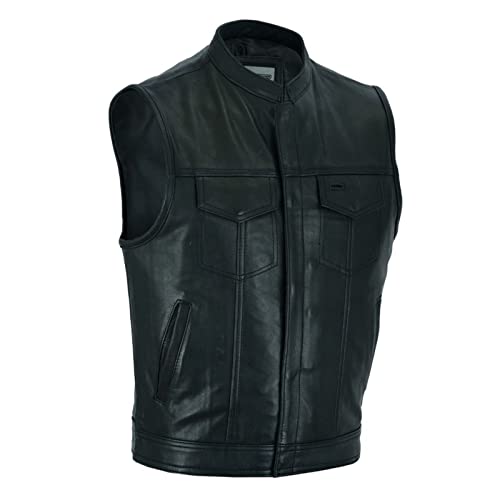S / île S / ile sile シール sokubaku gilet Amazon.com: GARGOYLE BELLS Men's Leather Motorcycle Vest SOA